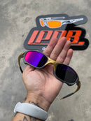 Óculos De Sol Juliet X-Metal 24k Lente Tanzanite