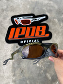 Óculos de Sol Plantaris Preto/Verde Lente Marrom