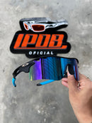 Óculos de Sol Radar Lock Preta/Azul Lente Ice Thug