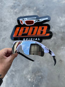 Óculos de Sol Radar Lock Branca/Preta Lente Liquid Metal