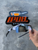 Óculos de Sol Radar Lock Branca/Preta Lente Liquid Metal