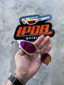 Óculos de Sol Penny Plasma Lente Ruby Borracha Branca