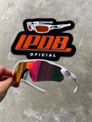 Óculos de Sol Radar EV Branca Lente Ruby