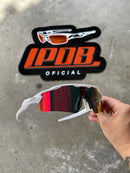 Óculos de Sol Radar EV Branca Lente Ruby