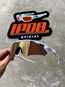 Óculos de Sol Radar EV Branca Lente Gold Café