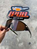 Óculos de Sol Latch Panel Esportivo Preto Lente Marrom