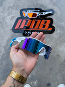 Óculos de Sol Radar Lock Branca/Azul Lente Ice Thug