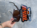 Óculos de Sol BXTR Esportivo Marrom Lente Gold Café