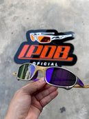 Óculos De Sol Juliet Plasma 24k Lente Roxa Borracha Roxa