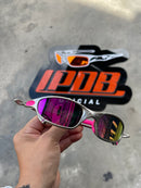 Óculos De Sol Juliet Plasma Lente Rosa Borracha Rosa