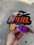 Óculos De Sol Juliet Plasma Lente Rosa Borracha Rosa