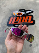 Óculos De Sol Juliet Plasma Lente Rosa Borracha Rosa