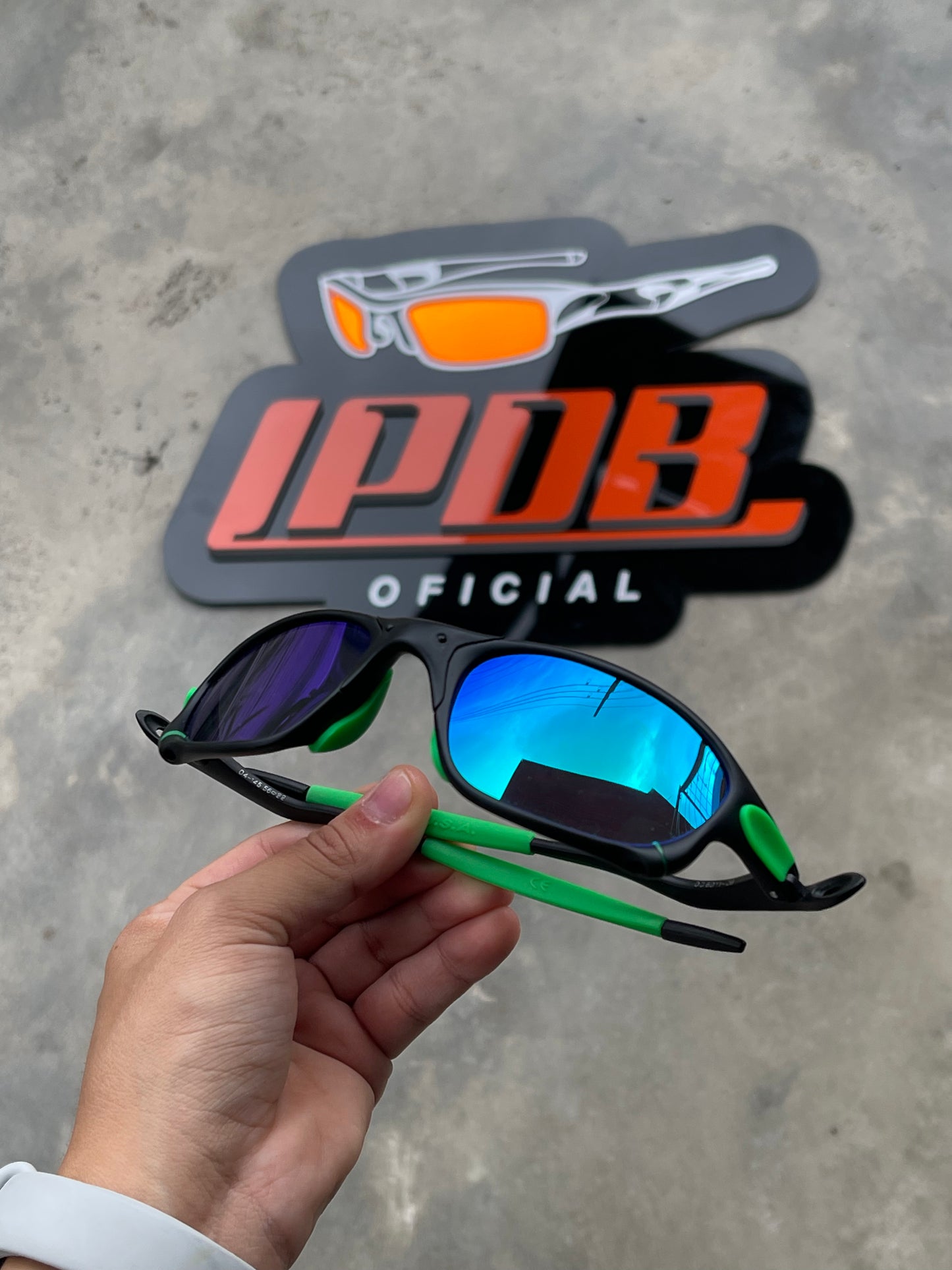 Óculos de Sol Double X Carbon Lente Green Borracha Verde