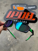Óculos de Sol Double X Carbon Lente Green Borracha Verde