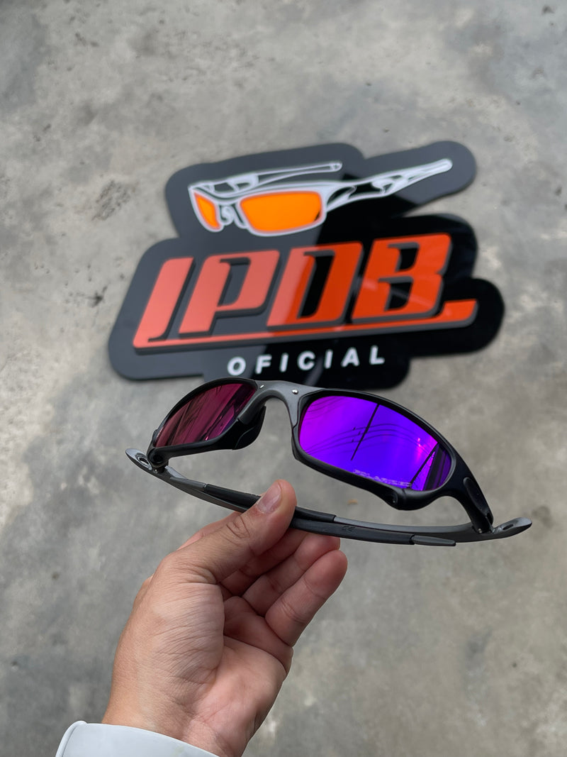 Óculos De Sol Juliet Tio2 Carbon Lente Tanzanite