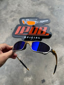 Óculos De Sol Juliet Plasma 24k Lente Azul