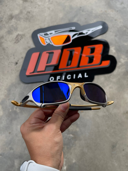 Óculos De Sol Juliet Plasma 24k Lente Azul