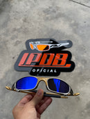 Óculos De Sol Juliet Plasma 24k Lente Azul