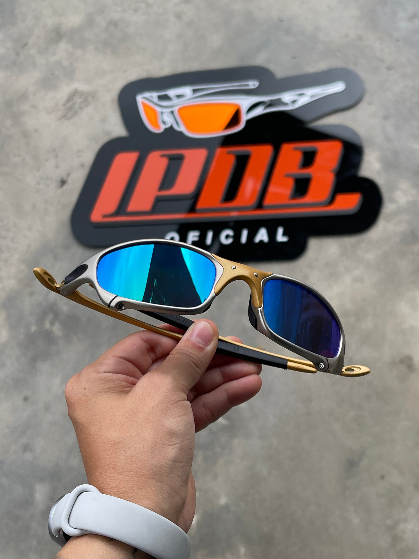 Óculos De Sol Juliet Plasma 24k Lente Ice Thug
