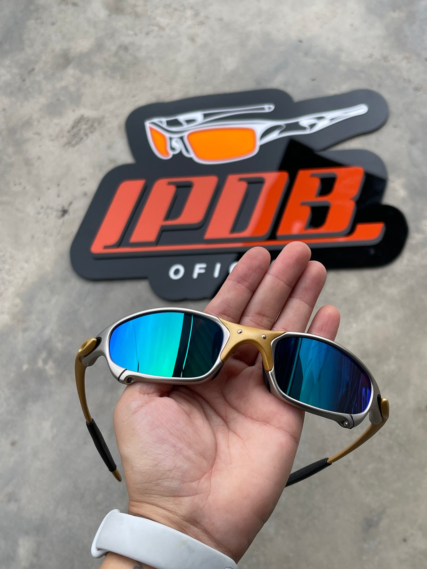 Óculos De Sol Juliet Plasma 24k Lente Ice Thug