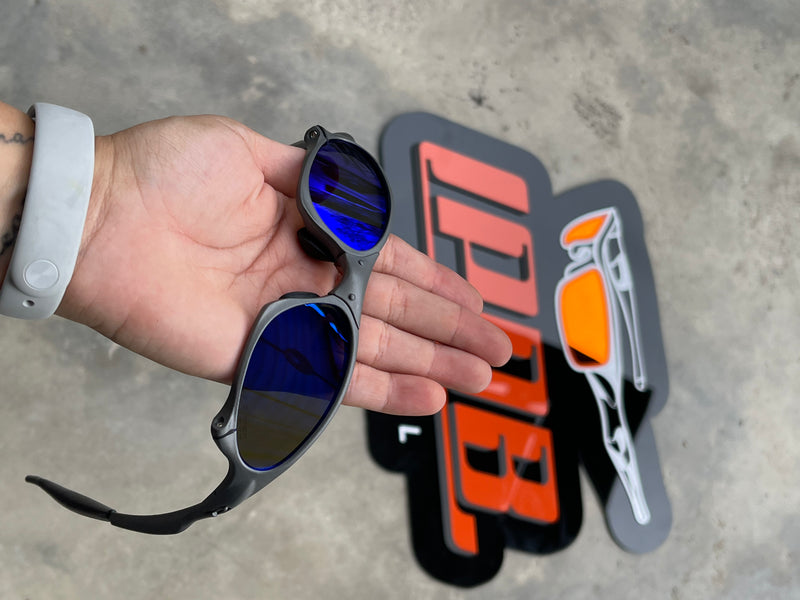 Óculos de Sol Penny X Metal Lente Azul Escuro