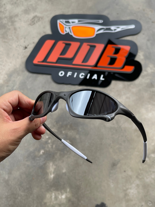 Óculos de Sol Penny X Metal Lente Liquid Metal Borracha Branca