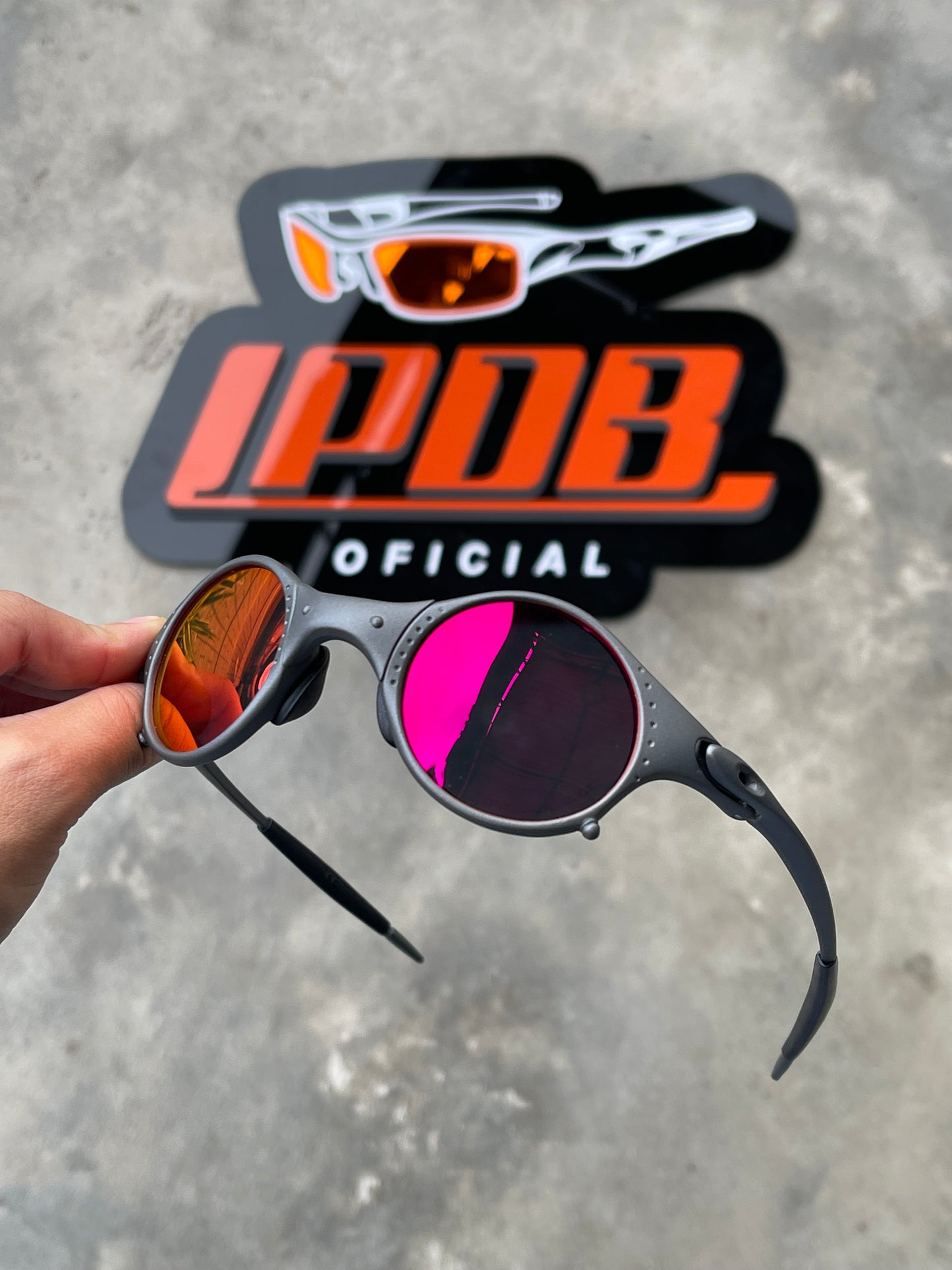 Óculos de Sol Mars X Metal Lente Vermelho Ruby