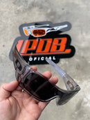 Óculos de Sol Batwolf Transparente Lente Preta