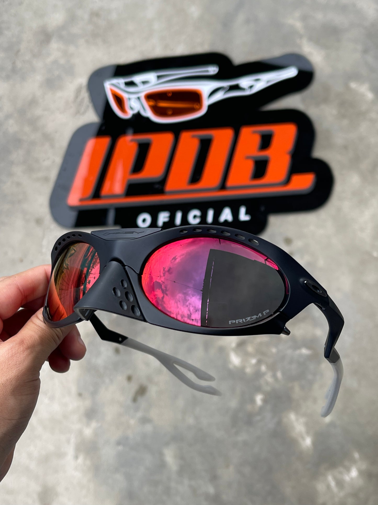 Óculos de Sol Plantaris Preto Lente Dark Ruby