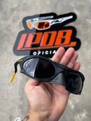 Óculos de Sol Plantaris Preto/Amarelo Lente Preta