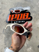 Óculos de Sol Plantaris Off White Lente Marrom