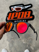 Óculos de Sol Signature  HSTN Preto Lente Ruby