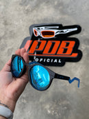 Óculos de Sol Signature  HSTN Preto/Azul Lente Ice Thug