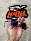 Óculos De Sol Juliet Carbon Polished Lente Tanzanite