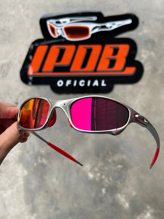 Óculos De Sol Juliet Plasma Lente Ruby Borracha Vermelha