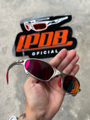 Óculos De Sol Juliet Plasma Lente Ruby Borracha Vermelha