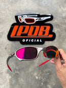 Óculos De Sol Juliet Plasma Lente Ruby Borracha Vermelha