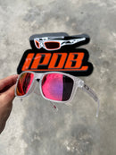 Óculos de Sol Holbrook Transparente Lente Dark Ruby