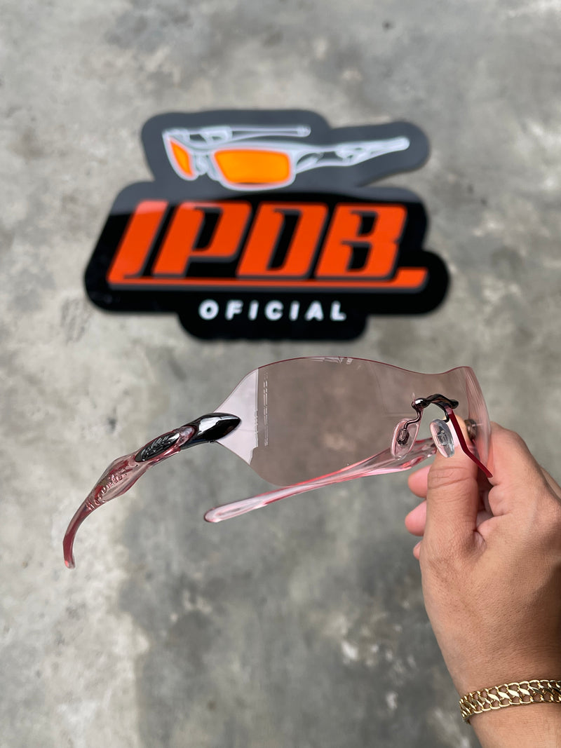 Óculos de Sol Dartboard Transparente Rosa Lente Prizm