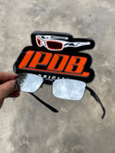 Óculos de Sol Lupa do Vilão Preto Lente Liquid Metal