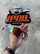 Óculos de Sol Radar Lock Branca/Vermelha Lente Arco Iris