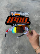 Óculos de Sol Radar Lock Branca/Vermelha Lente Arco Iris