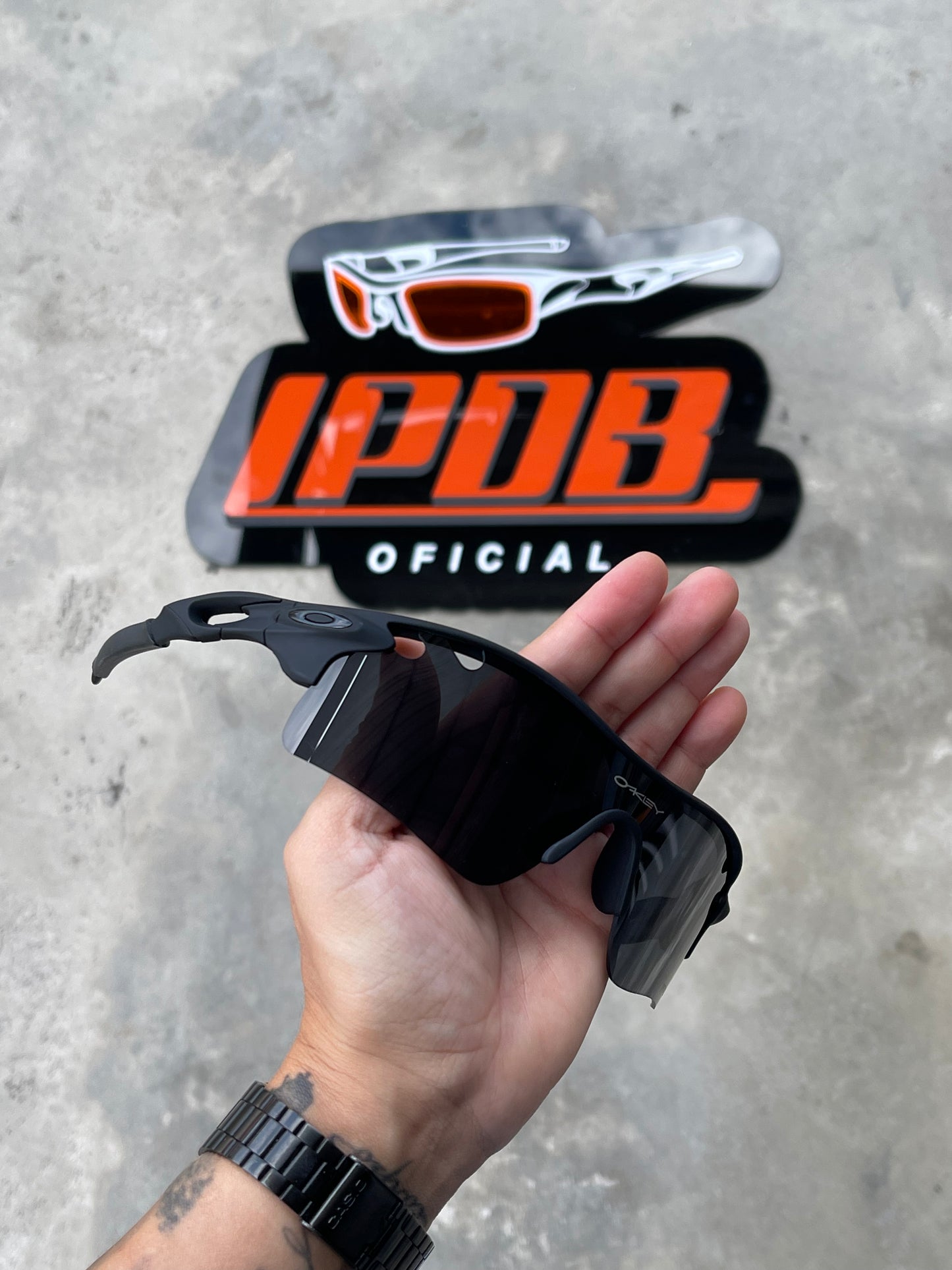 Óculos de Sol Radar Lock Preta Lente Preta