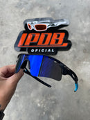 Óculos de Sol Radar Lock Preta/Azul Lente Azul