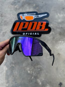 Óculos de Sol BXTR Esportivo Preto Lente Roxa