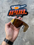 Óculos de Sol BXTR Esportivo Transparente Lente Gold