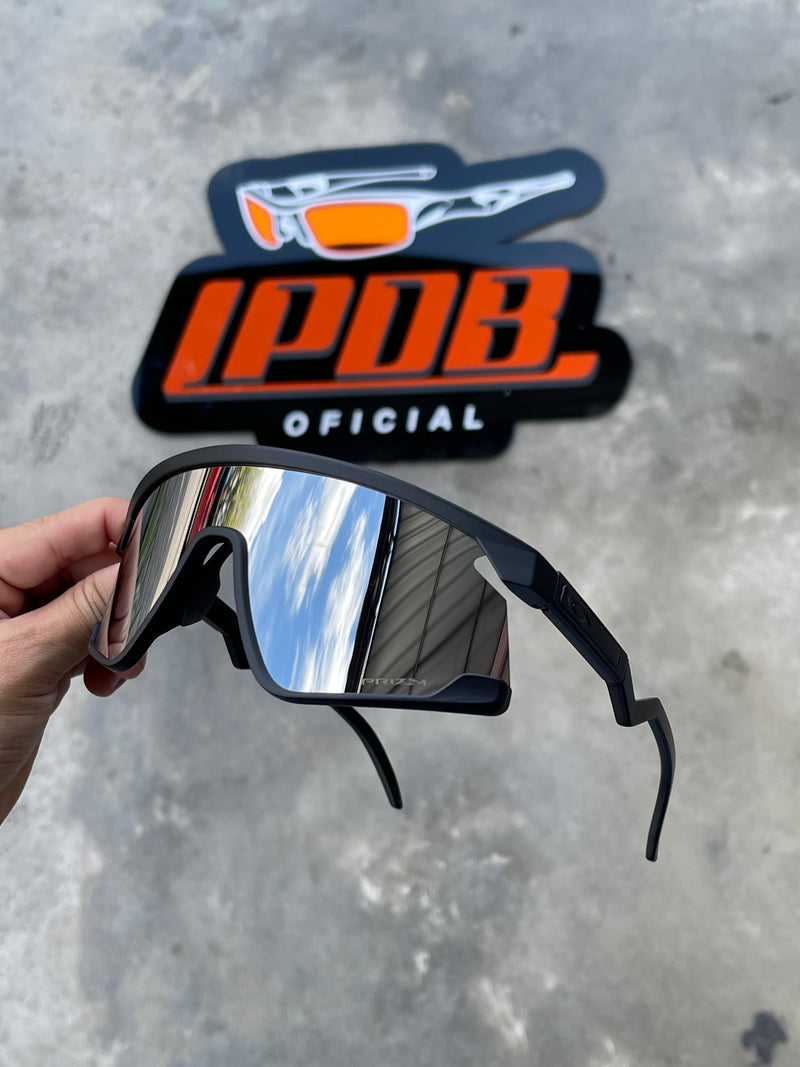 Óculos de Sol BXTR Esportivo Preto Lente Liquid Metal