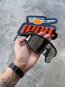 Óculos de Sol BXTR Esportivo Preto Lente Liquid Metal