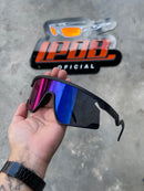 Óculos de Sol BXTR Esportivo Preto Lente Tanzanite