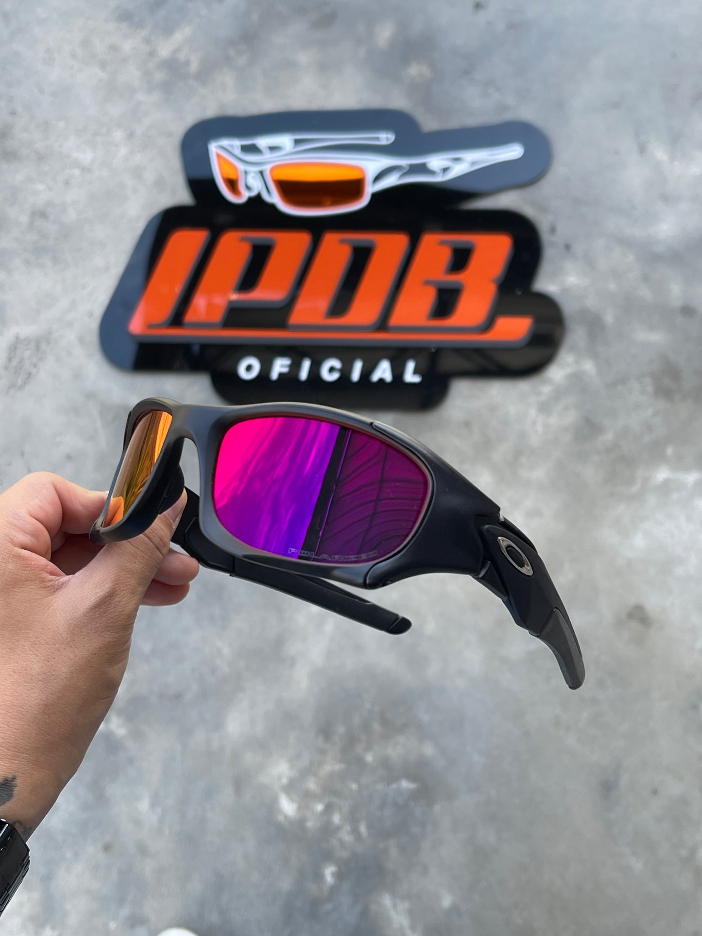 Óculos de Sol Pit Boss Preto Lente Tanzanite